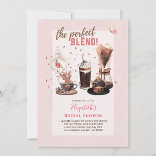 Le parfait mélange BRIDAL DOUCHE Invitations CAFÉ