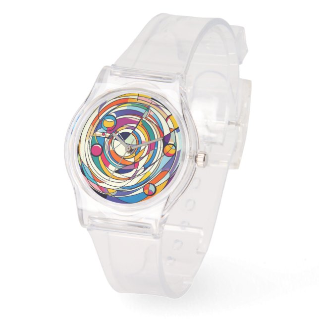 Le Paris Fashion School Abstrakt Deko Delight Armbanduhr (Winkel)