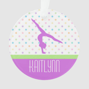 Le pastel pointille l'ornement de gymnastique