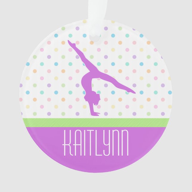Le pastel pointille l'ornement de gymnastique (devant)