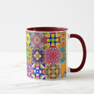 Le patchwork ajuste la tasse