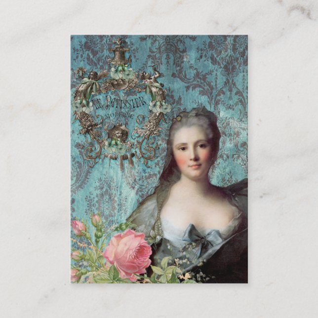 Le Patissier Madame Pompadour-Visitenkarte Visitenkarte (Vorderseite)