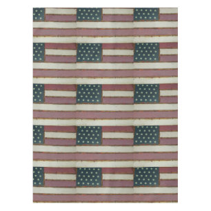 Le pays rustique Prim la nappe de drapeau des
