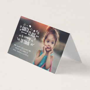 Le père noël doux est prochaine carte de photo de