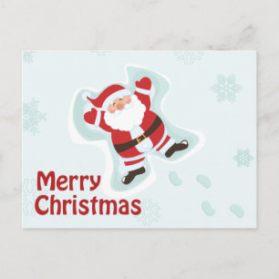 Le Père Noël fait la carte postale de l'ange des n