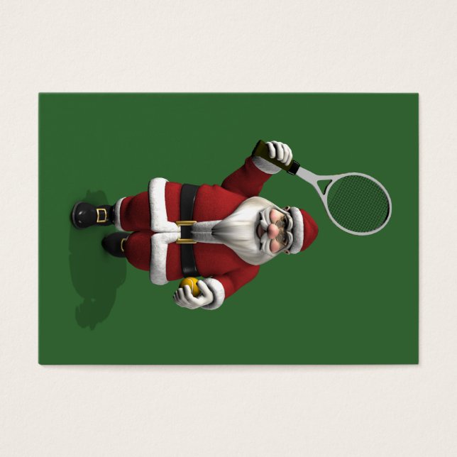 Le Père Noël Jouant Au Tennis (Devant)