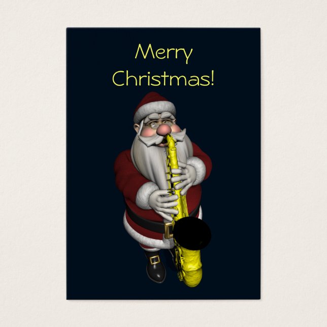 Le Père Noël joue du saxophone (Devant)