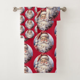 Le Père Noël rétro dans un Motif de Noël Casquette