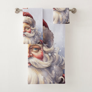 Le Père Noël rétro dans un Noël Casquette rouge
