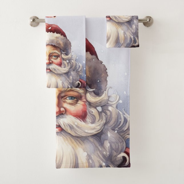 Le Père Noël rétro dans un Noël Casquette rouge (En situation)