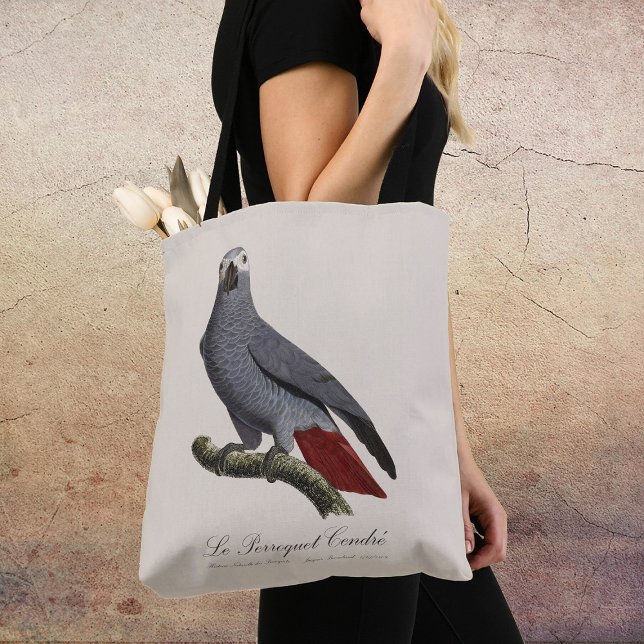 Le Perroquet Cendre - Illustration aus dem 19. Jah Tasche (Le Perroquet Cendre - 19th century illustration. Tote Bag)