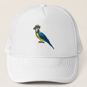 Le perroquet comme pirate avec Casquette