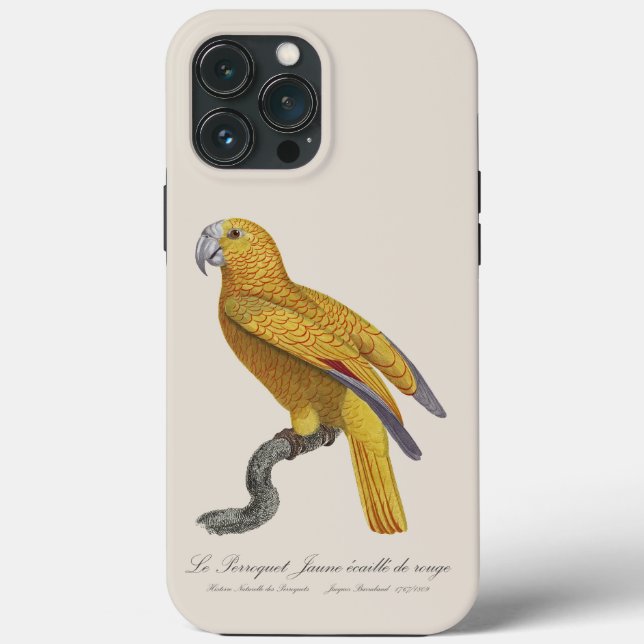 Le Perroquet Jaune ecaille de rouge Case-Mate iPhone Hülle (Rückseite)