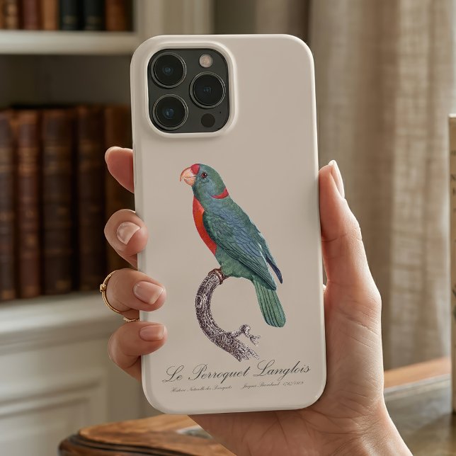 Le Perroquet Langlois Case-Mate iPhone Hülle (Le Perroquet Langlois by Jacques Barraband. iPhone Case)