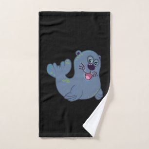 Le personnage de logo de mascotte de sceau de tiss