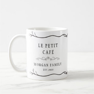 Le Petit Café Monogram Floral Mug