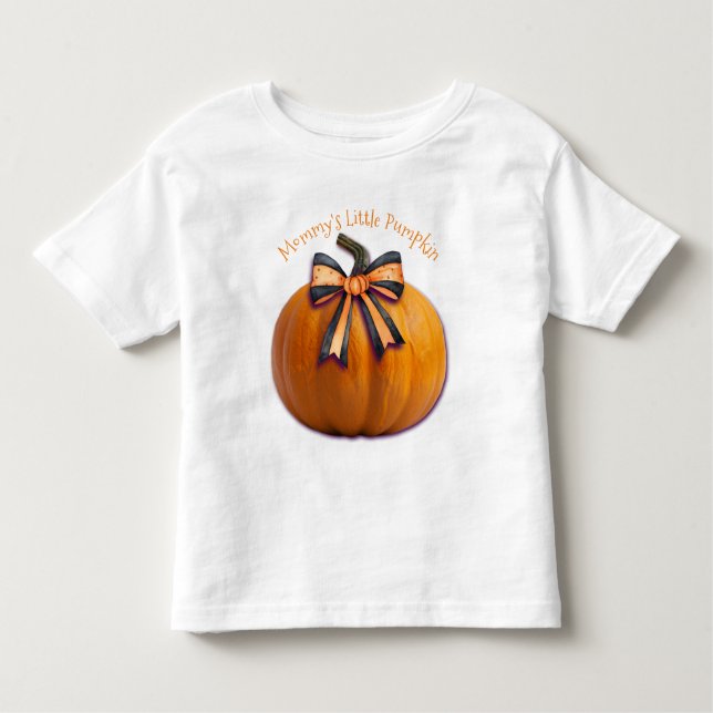 "Le petit Citrouille de maman" T-shirt de bébé per (Devant)