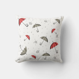 Le petit coussin de parapluie rouge