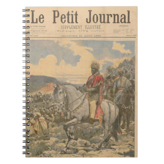 Le Petit Journal des äthiopischen Kaisers Menelik Notizblock