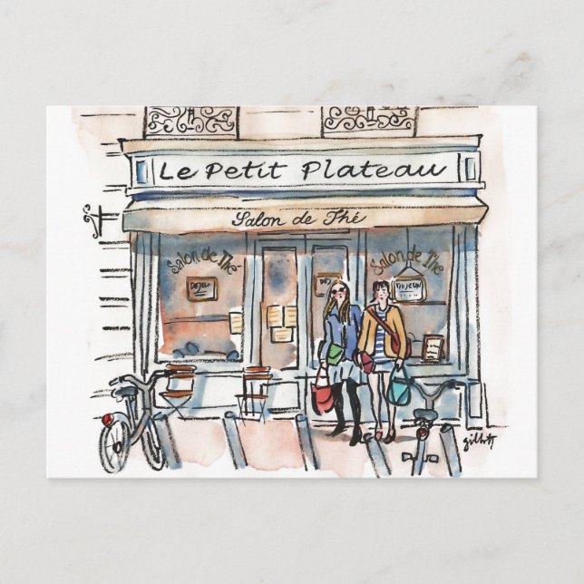 LE PETIT PLATEAU Paris Einladungspostkarte (Vorderseite)
