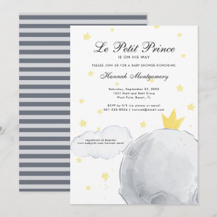 Le Petit Prince Einladung der Babydusche