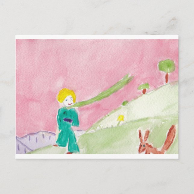 le petit prince postkarte (Vorderseite)