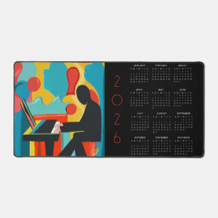 Le Pianiste Peinture à l'huile originale calendrie