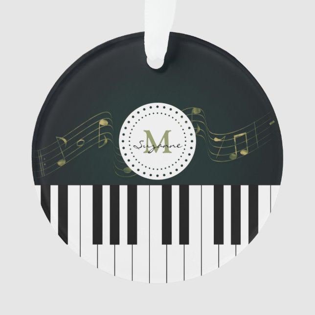 Le piano blanc noir de Personalizable verrouille (devant)
