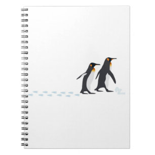 Le pingouin imprime le carnet grand