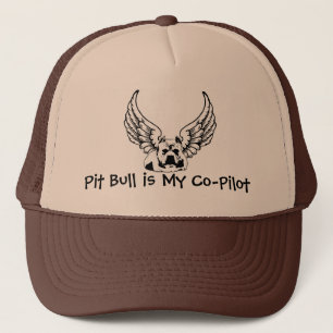 Le pitbull est mon co-pilote - casquette de boule