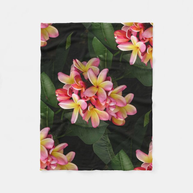 Le Plumeria rose et jaune fleurit la couverture (Devant)