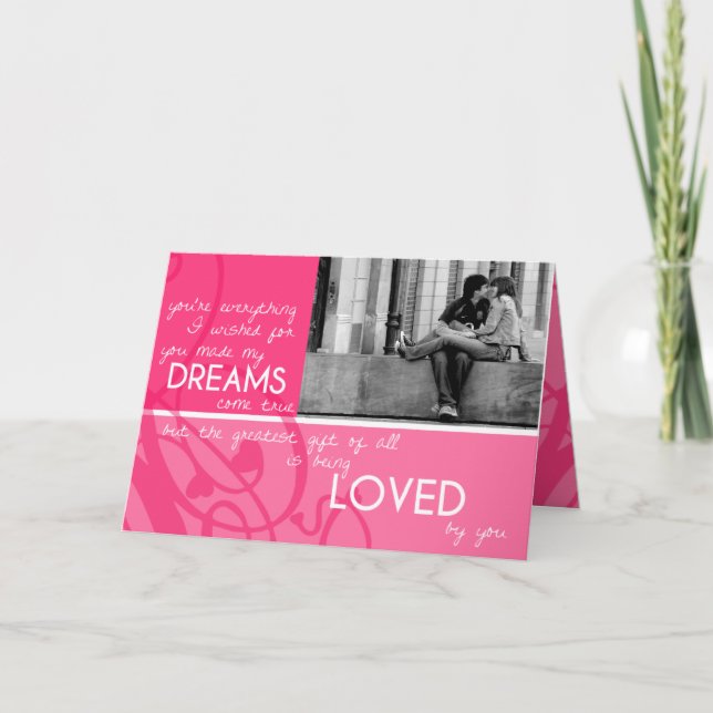 Le plus grand cadeau | Photo Carte Saint Valentin (Devant)