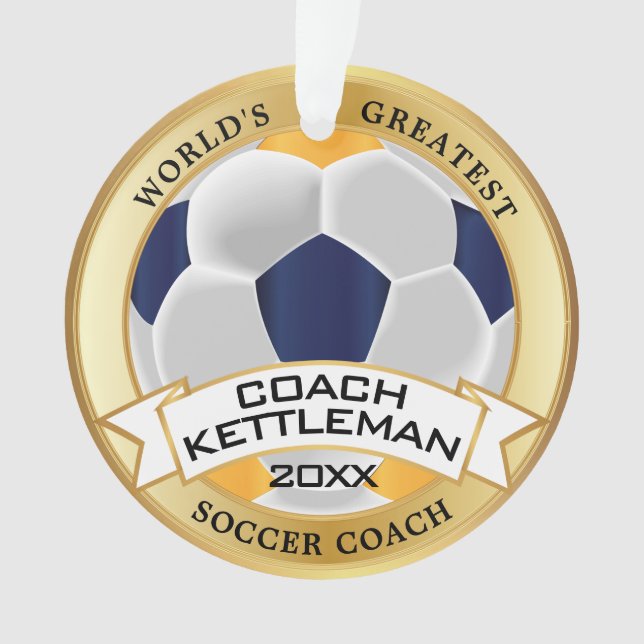 Le plus grand entraîneur de soccer du monde d'or,  (devant)