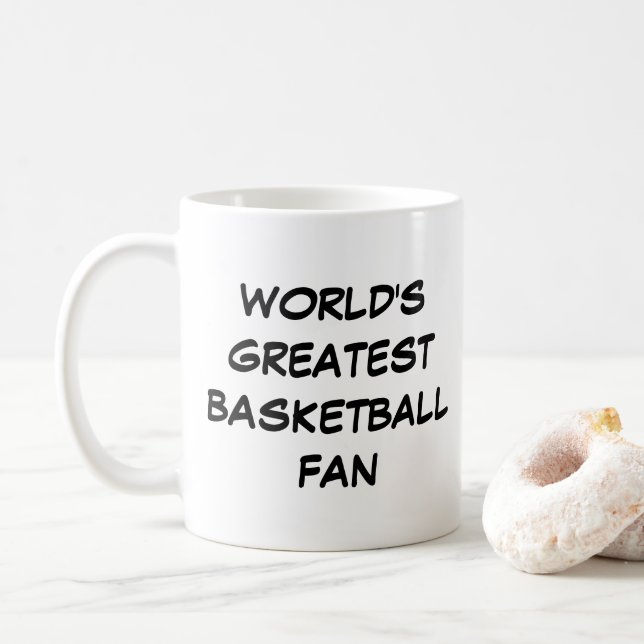 "Le plus grand fan de basket du monde" Mug (Avec donut)