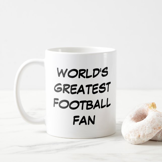 "Le plus grand fan de football du monde" Mug (Avec donut)