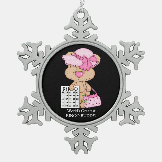 Le plus grand ornement de flocon de neige d'ami du (Devant)