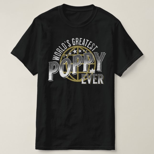Le plus grand T-shirt de pavot du monde (Design devant)