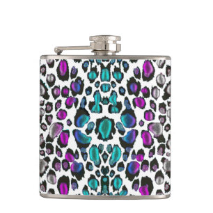 Le plus joli de léopard flacon turquoise violet