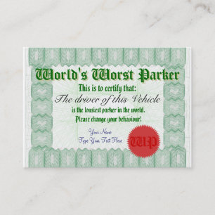 Le plus mauvais mauvais certificat de récompense