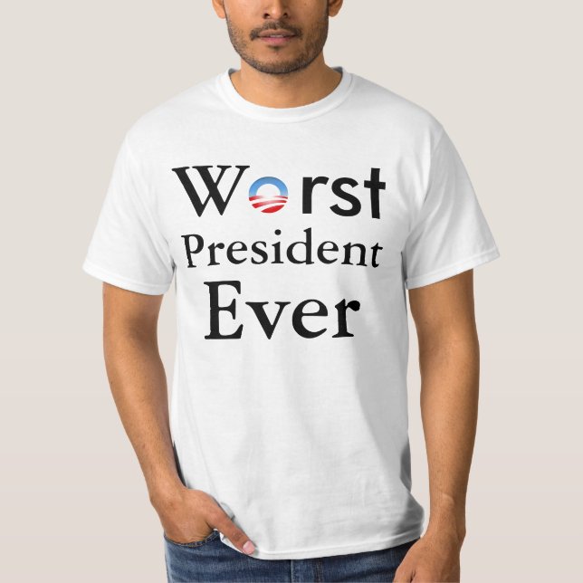 Le plus mauvais Président Ever - anti T-shirt (Devant)