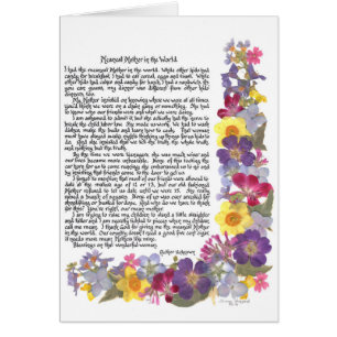 Le poème de mère le plus moyen