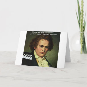 Le Poète Beethoven Est Une Carte De Voeux De Gem Q