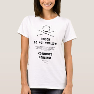 Le poison n'avalent pas le T-shirt des femmes