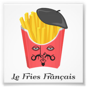 Le-Pommes-Frites von Frankreich Fotodruck