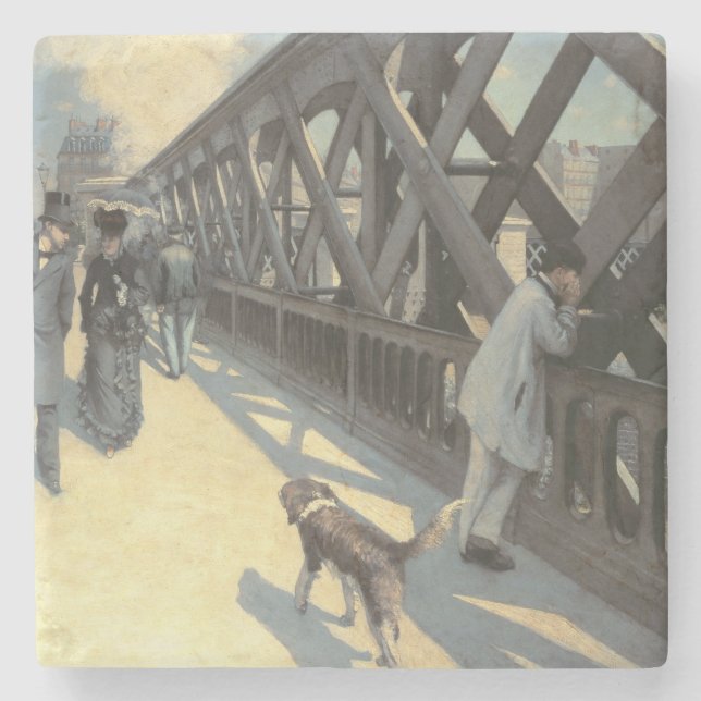 Le Pont de L'Europe, 1876 Steinuntersetzer (Vorderseite)