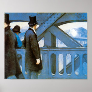 Le Pont de l'Europe durch Gustave Caillebotte Poster
