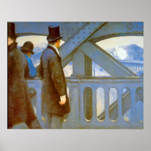 Le Pont de L'Europe durch Gustave Caillebotte Poster