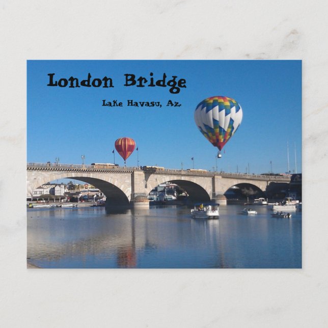 Le pont de Londres, le lac Havasu, Az. Carte posta (Devant)