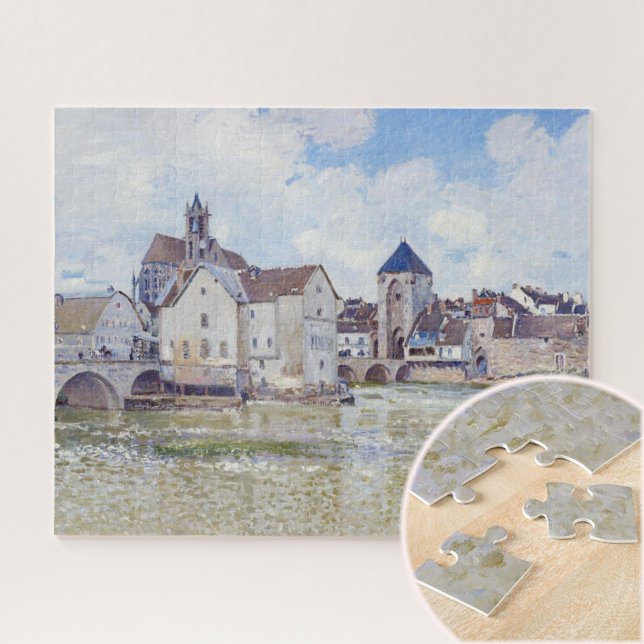 Le Pont de Moret, Alfred Sisley (Von Creator hochgeladen)