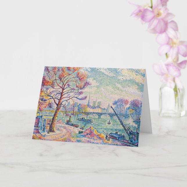 Le Pont Des Arts Paris | Paul Signac | Karte (Orchidee)